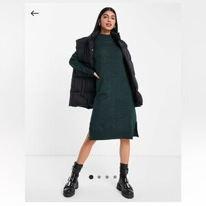 ASOS Dark Green Sweater Dress